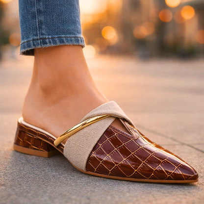 Valemont™ Croc Detail Mule Heels