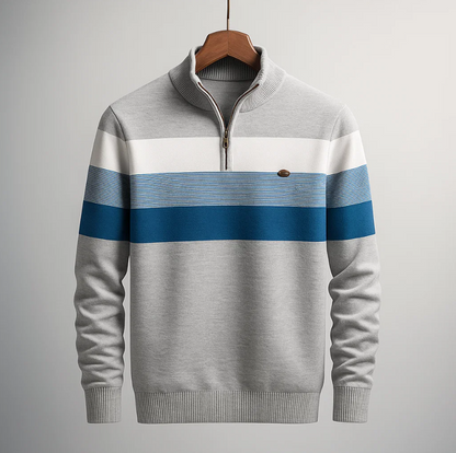Alford Cotton Quarter-Zip Sweater