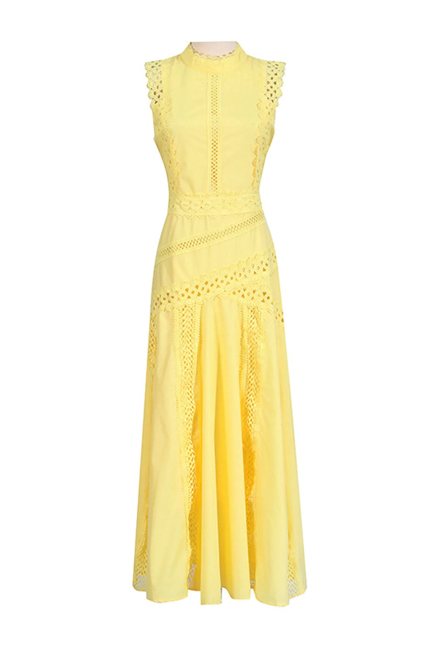 Lisette - Sleeveless Vintage Lace Dress