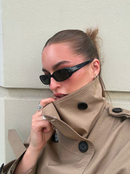 Talia | Cropped Trench Coat