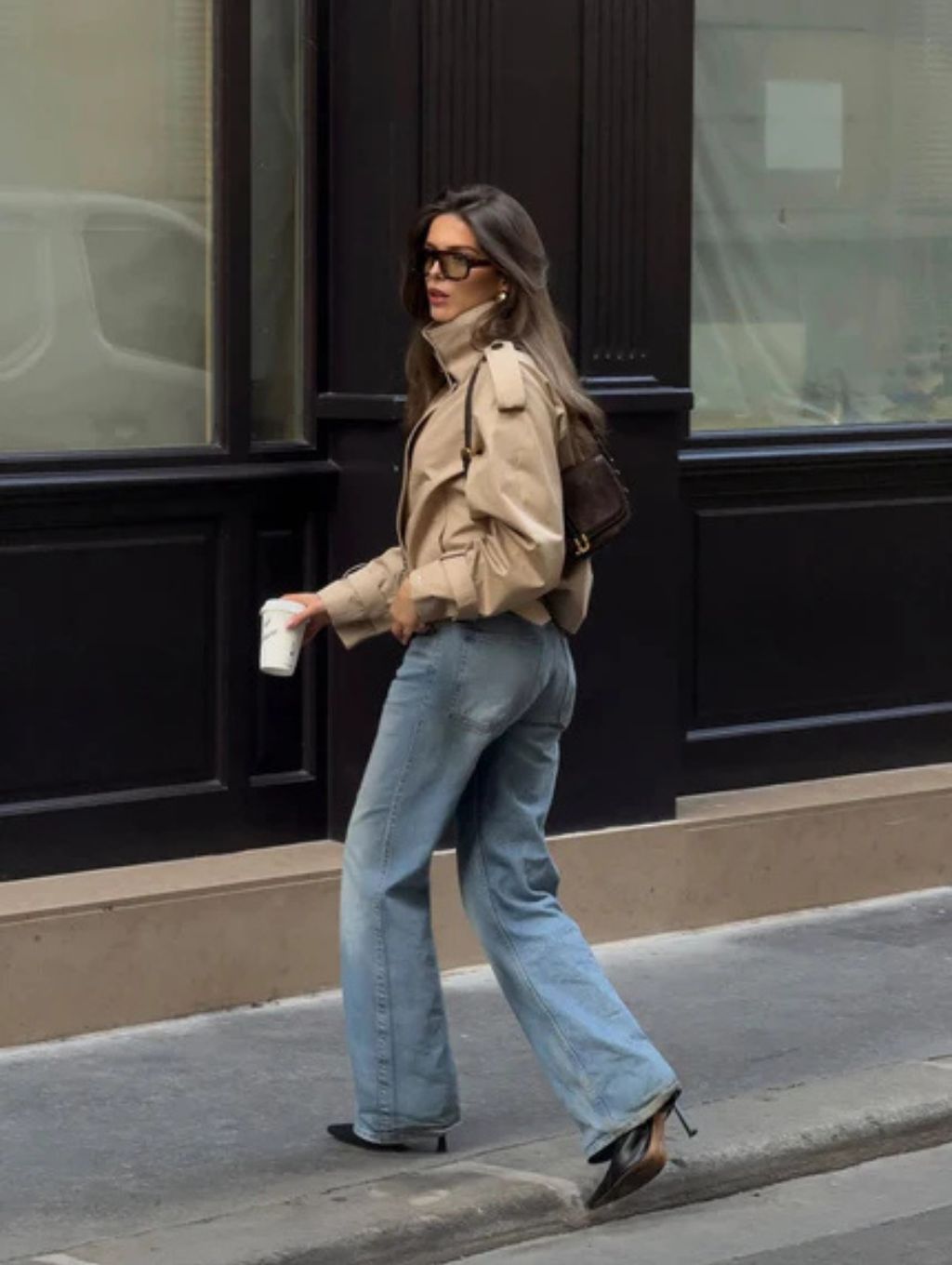 Talia | Cropped Trench Coat