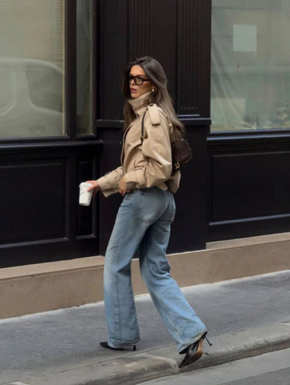 Talia | Cropped Trench Coat