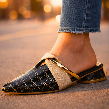 Valemont™ Croc Detail Mule Heels