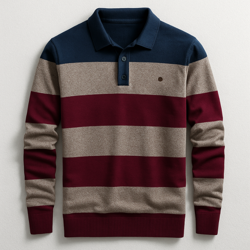 Halden Long Sleeve Cotton Polo