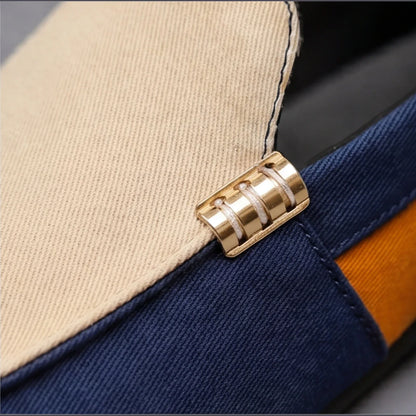 Ashford Patchwork Canvas Loafers