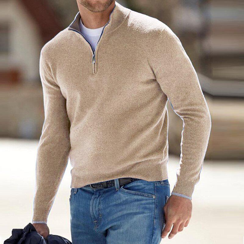 The Santous™ – Quarter-Zip Knit Sweater