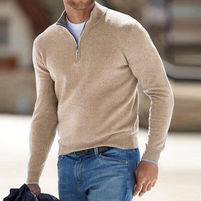 The Santous™ – Quarter-Zip Knit Sweater