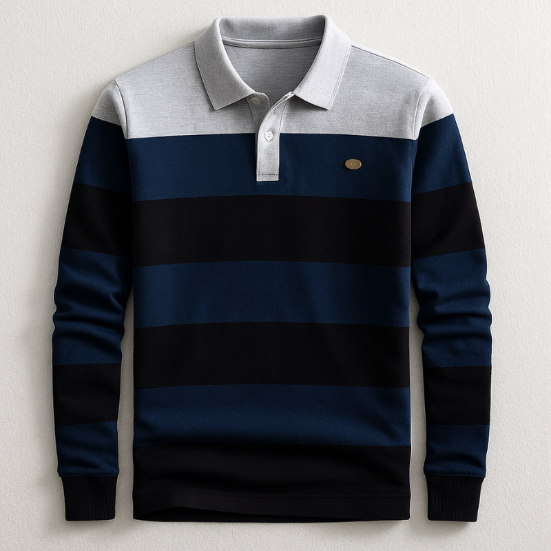 Halden Long Sleeve Cotton Polo