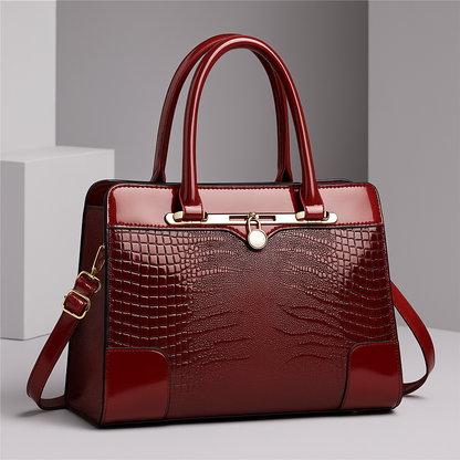 The Knightsbridge – Croc-Embossed Tote