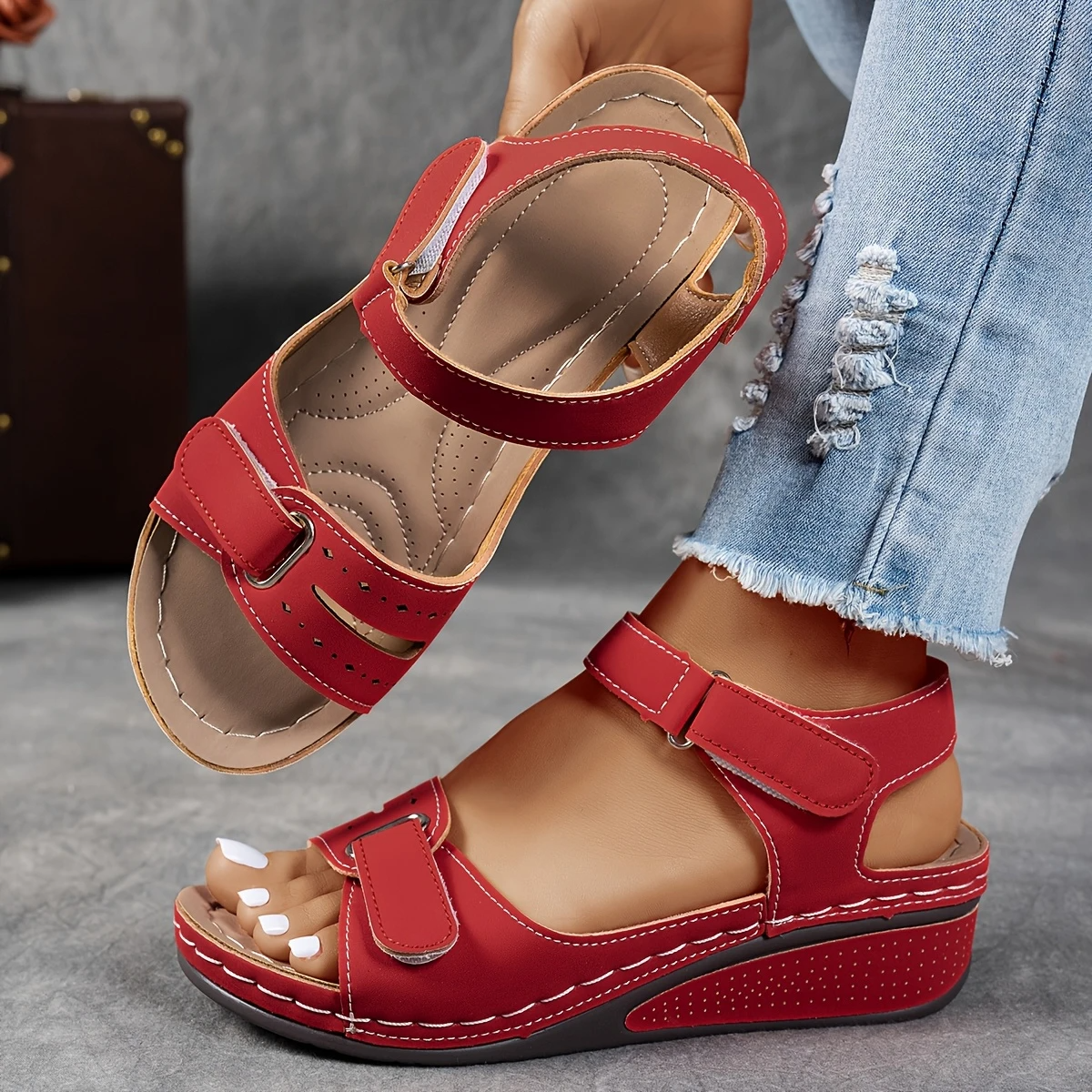 Amy – Stylish Comfort Wedge Orthopedic Sandals