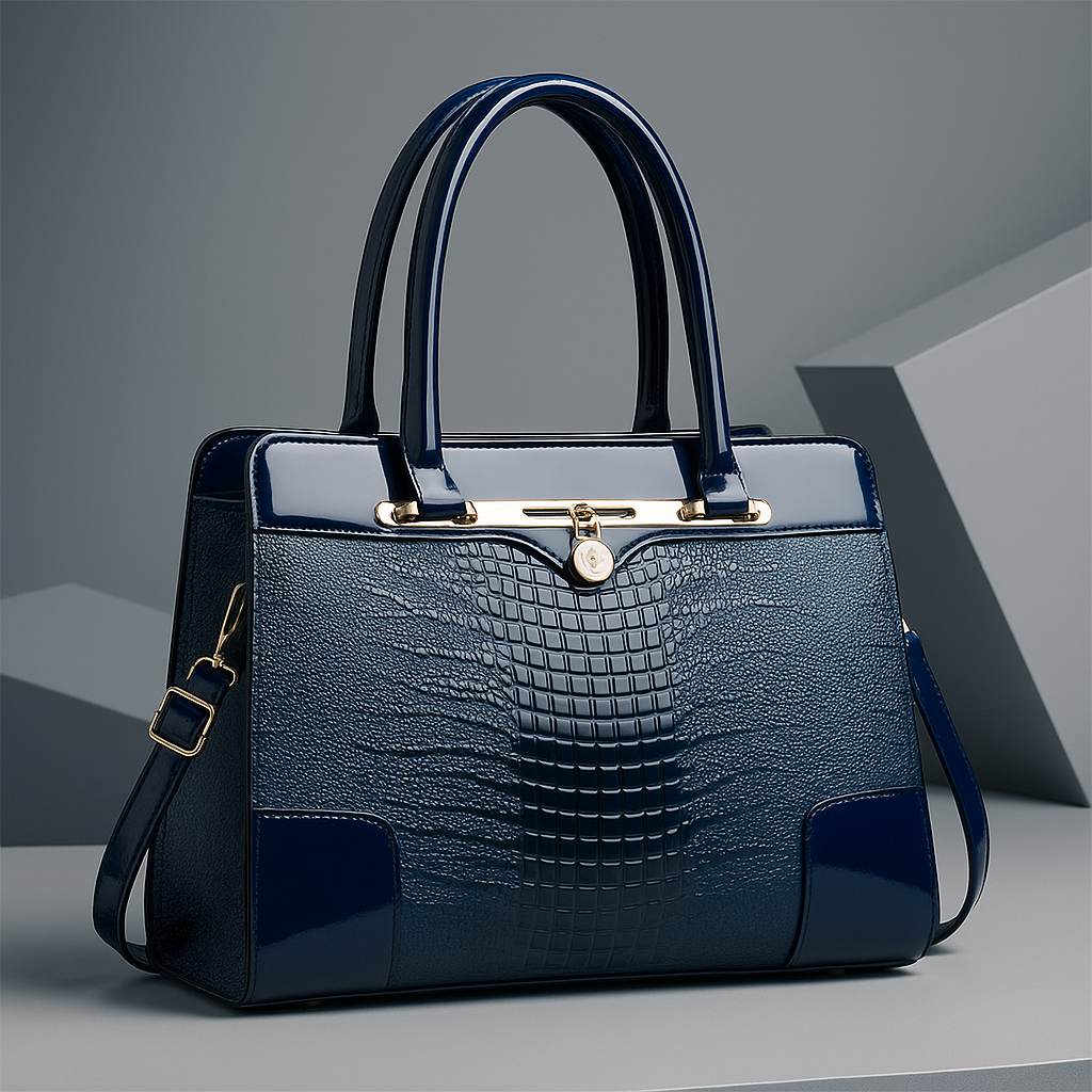 The Knightsbridge – Croc-Embossed Tote