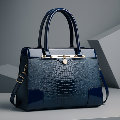 The Knightsbridge – Croc-Embossed Tote