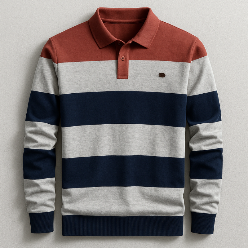 Halden Long Sleeve Cotton Polo