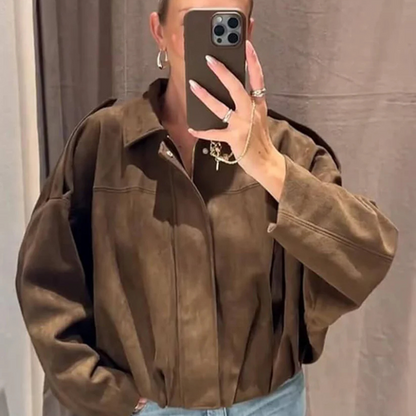 Marcelle™ Suede Bomber Jacket