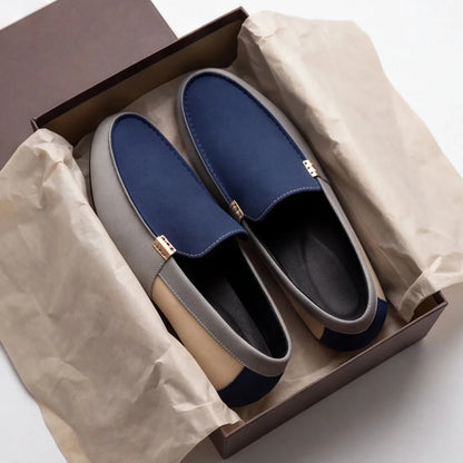 Ashford Patchwork Canvas Loafers