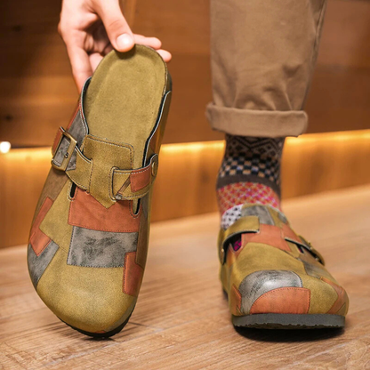 The Barbican™ – Leather Mosaic Slides