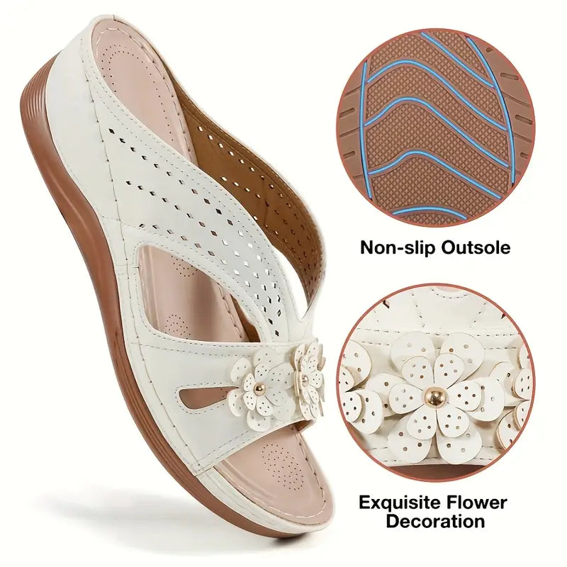 Women's Summer Wedge Sandals – Comfort Slip-Ons