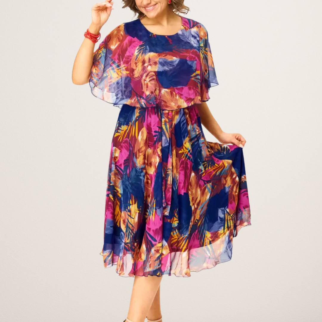 Adriene – Elegant Plus Size Chiffon Dress