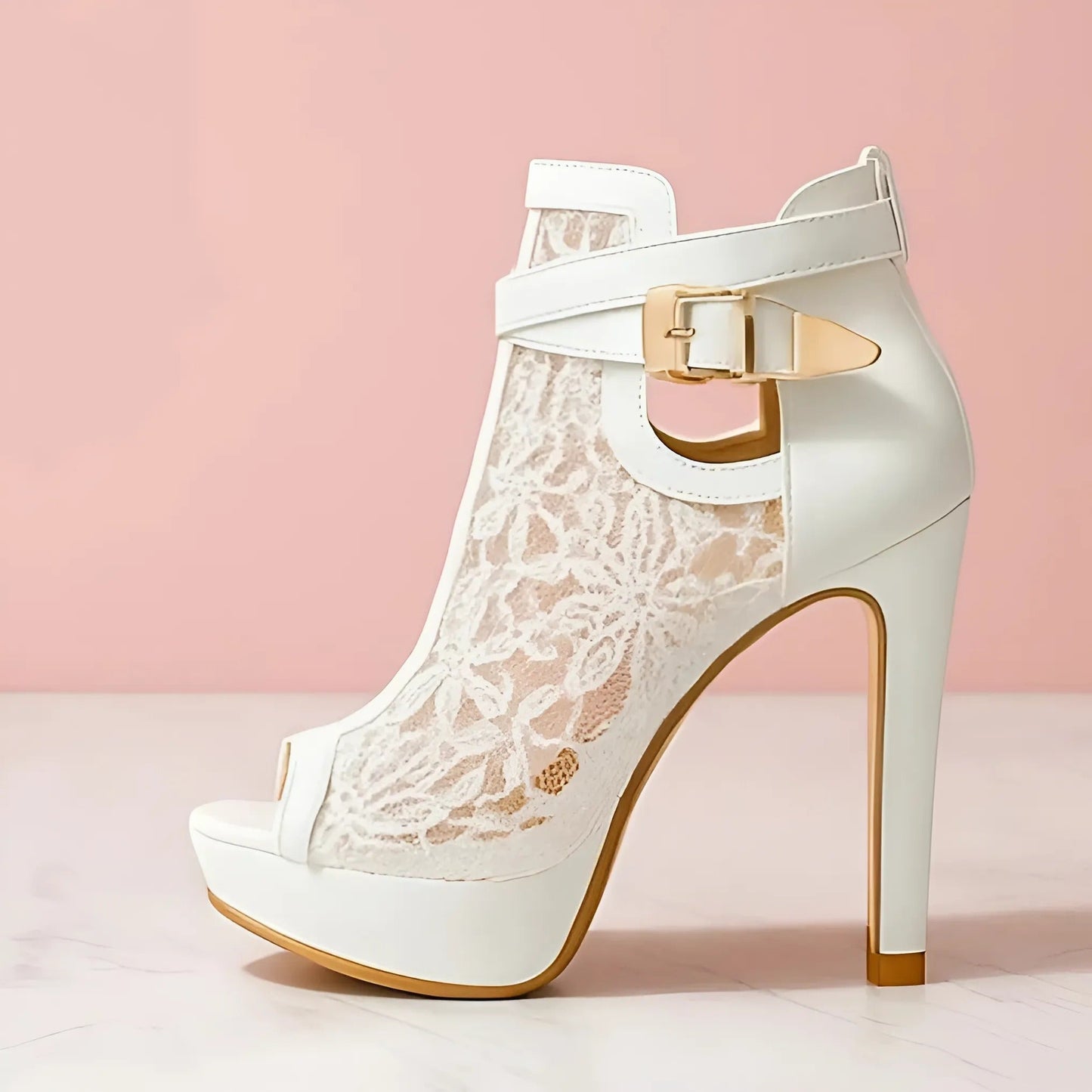 Riva Lace Heels
