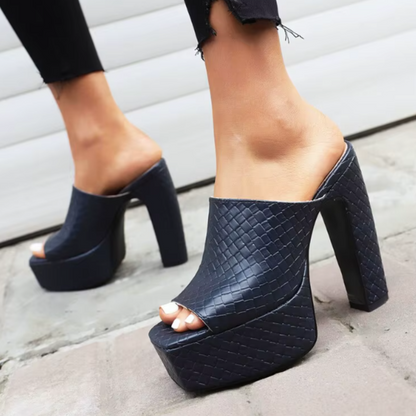 Valentira™ Platform Mule Heels