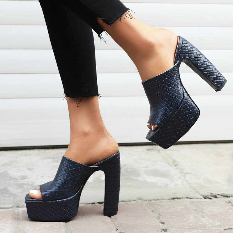Valentira™ Platform Mule Heels