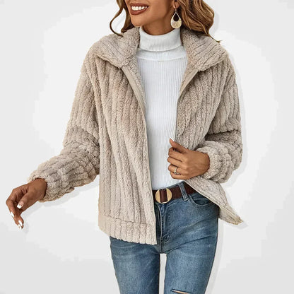 Hayden Iris | Elegant Faux Fur Jacket