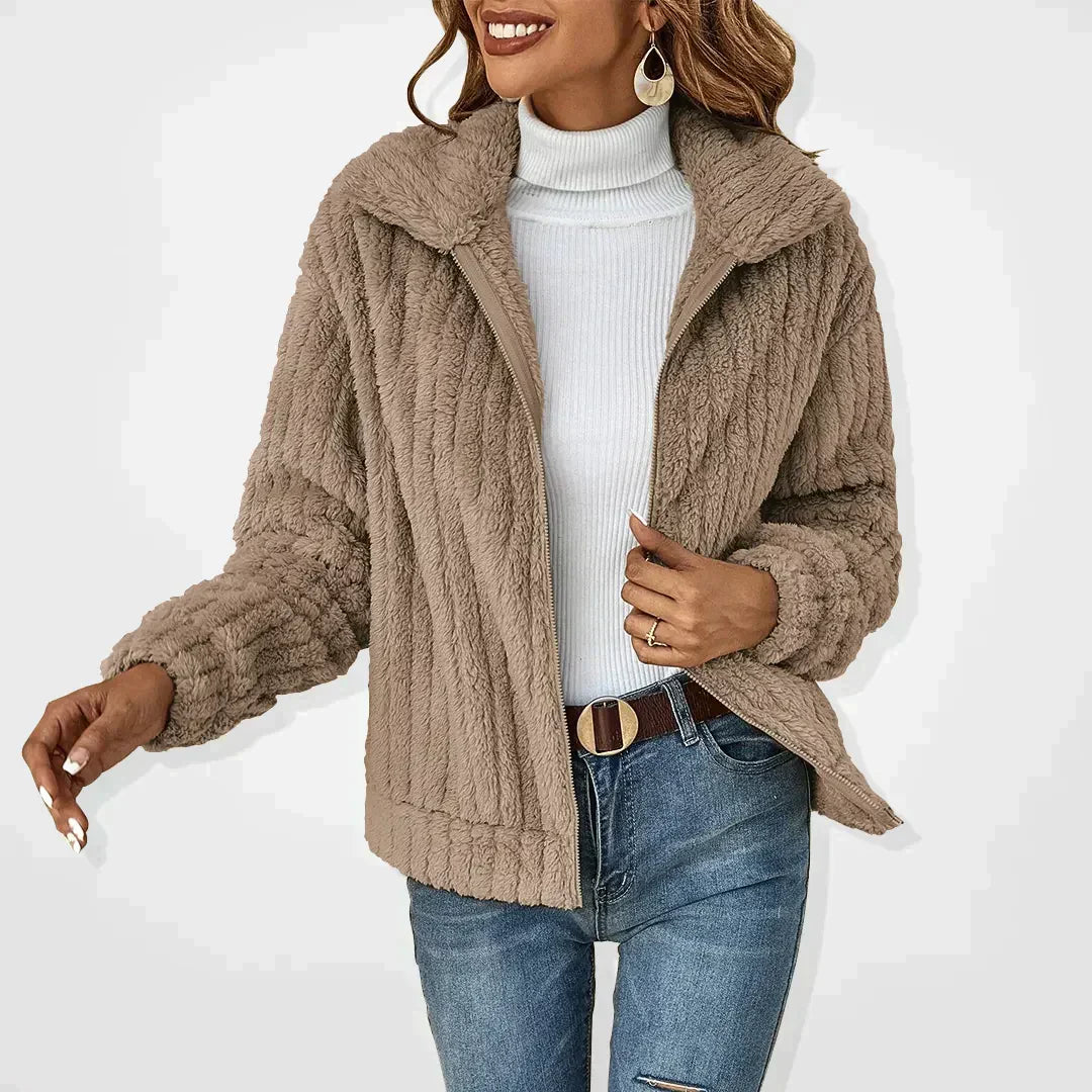 Hayden Iris | Elegant Faux Fur Jacket