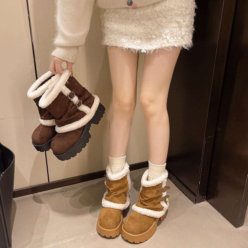 AuroraSuede™ Winter Luxe Ankle Boots