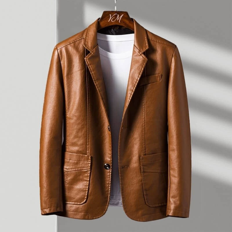 Arvello Classic Leather Jacket