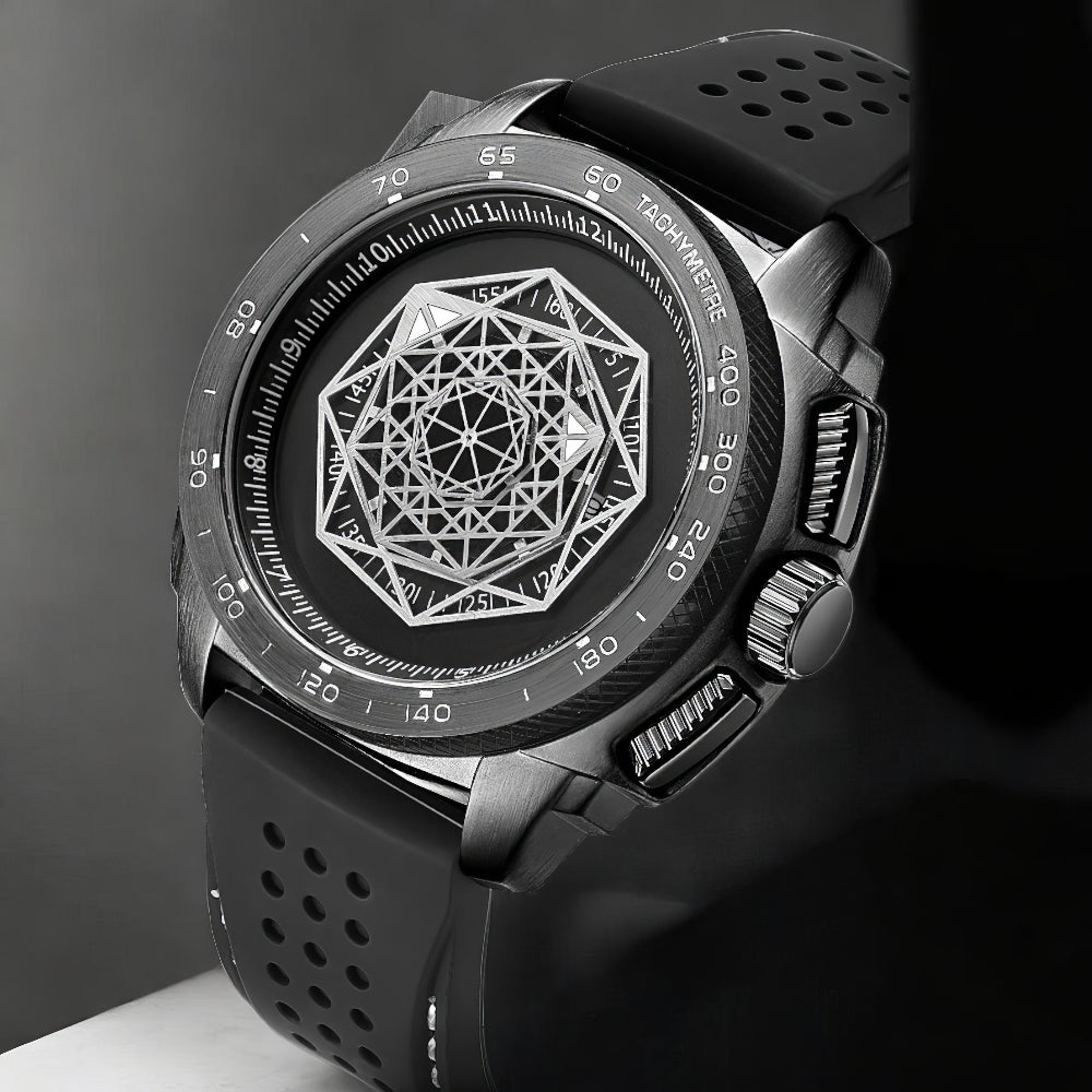 Chronos Geometric Timepiece