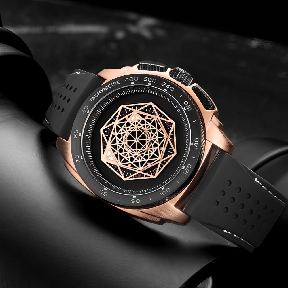 Chronos Geometric Timepiece