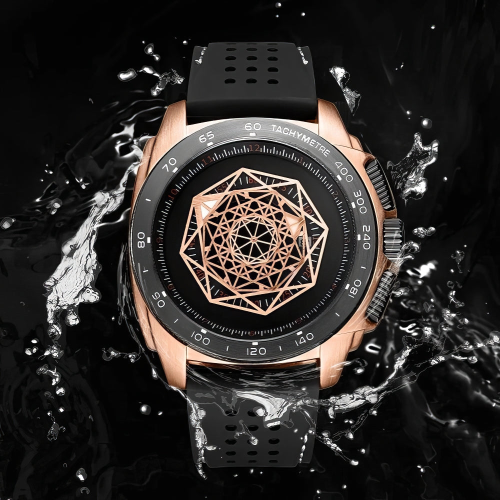 Chronos Geometric Timepiece