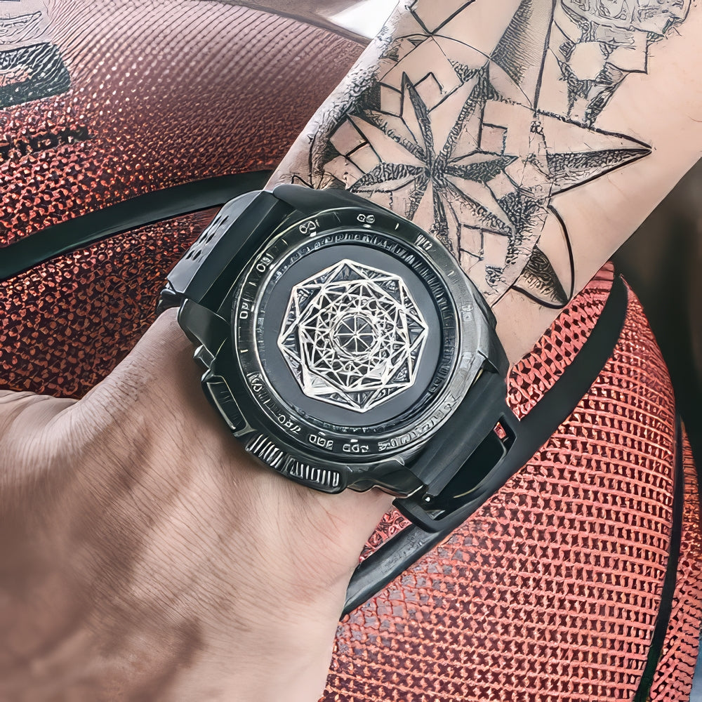 Chronos Geometric Timepiece