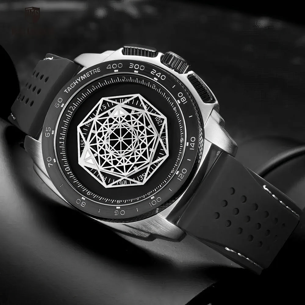 Chronos Geometric Timepiece