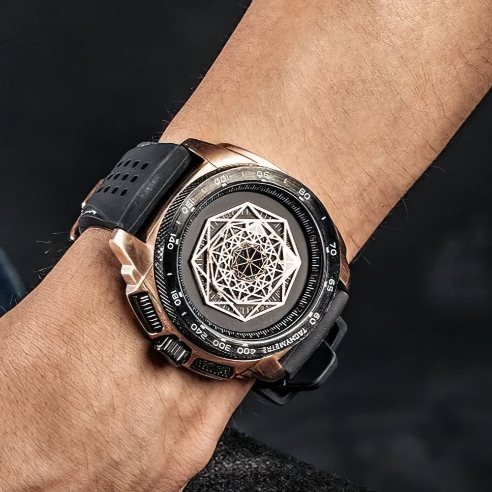 Chronos Geometric Timepiece