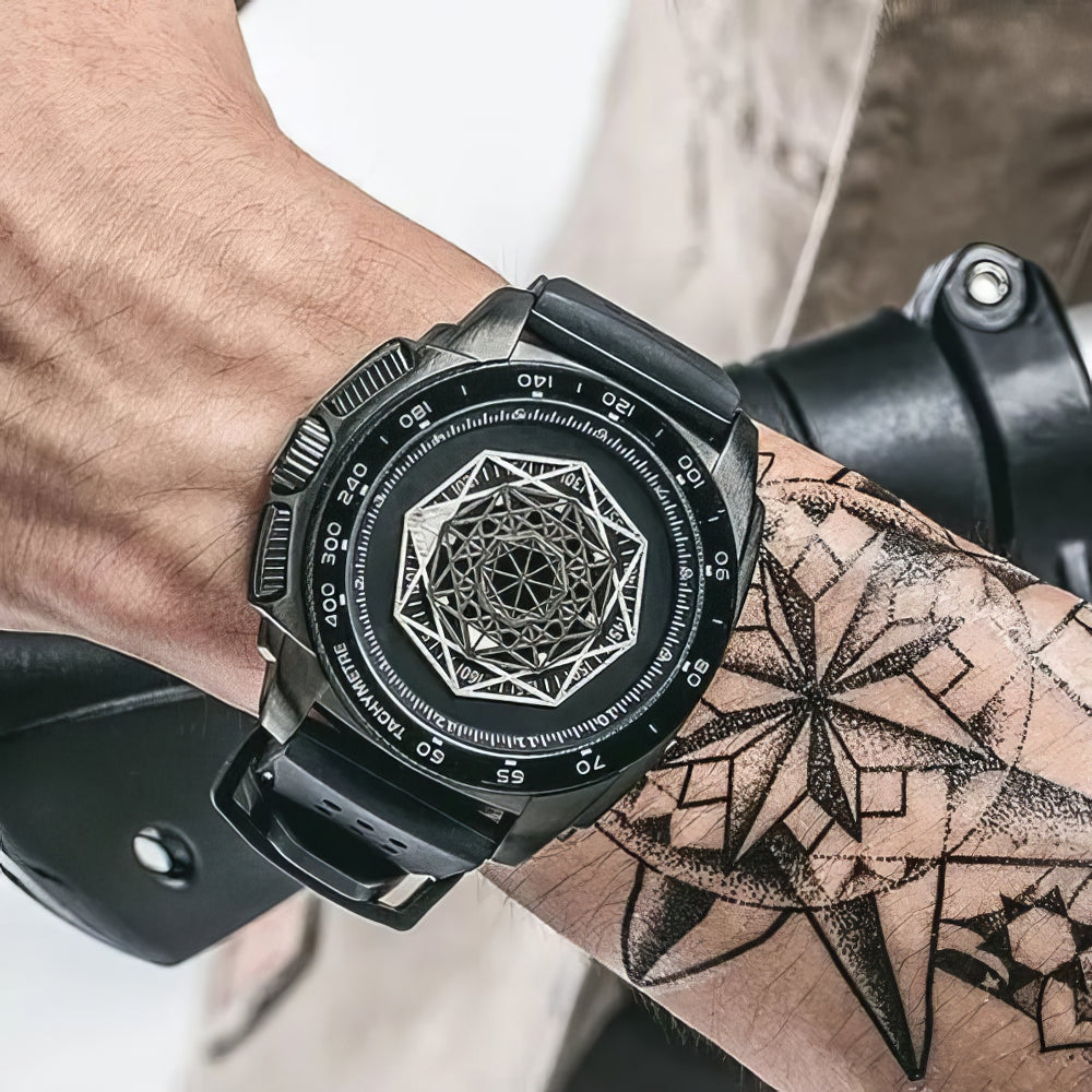 Chronos Geometric Timepiece