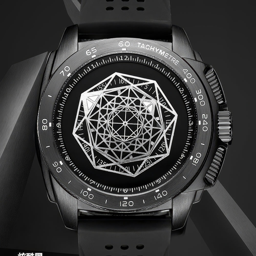 Chronos Geometric Timepiece