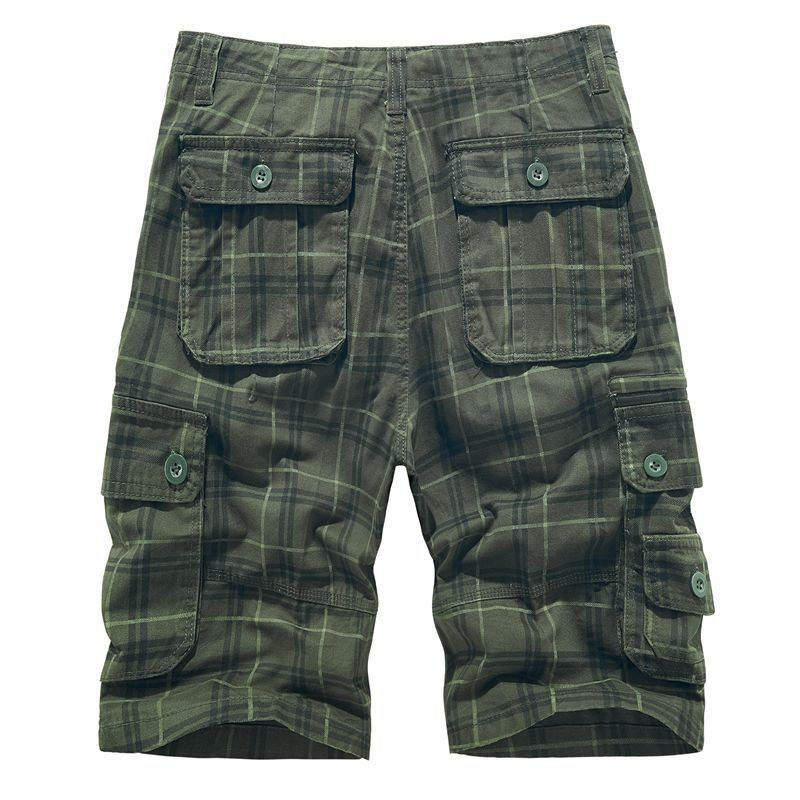 Ethan – Lightweight Check Cargo Shorts