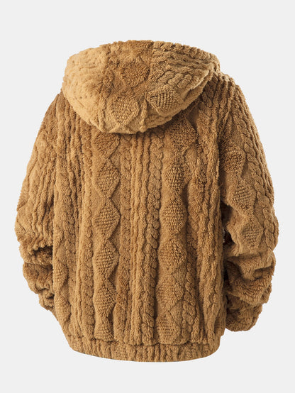Ardyn GeoFleece Teddy Hoodie