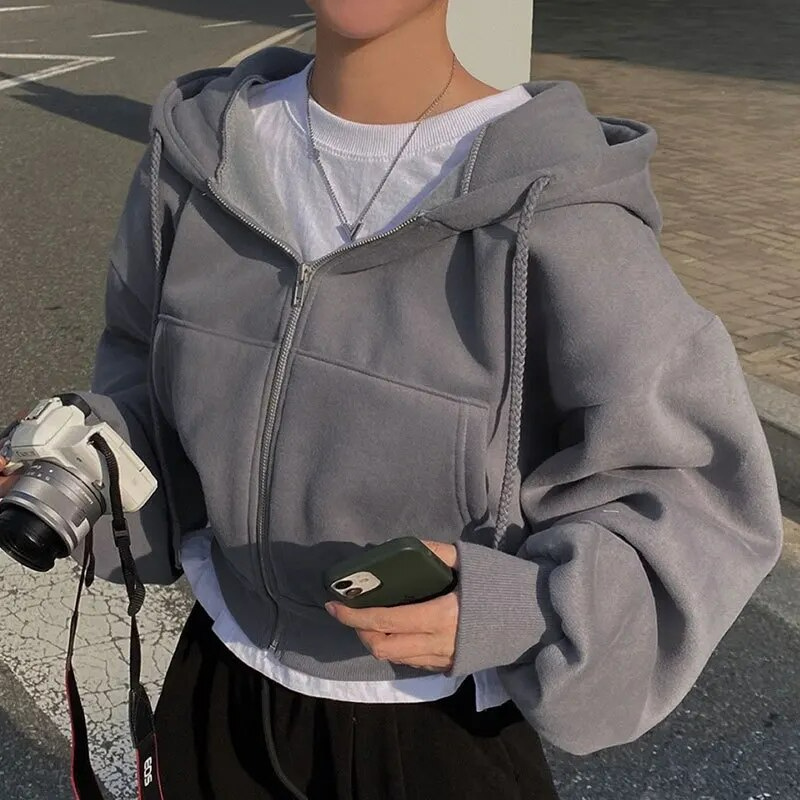 Mallora Oversized Zip Hoodie