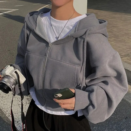 Mallora Oversized Zip Hoodie