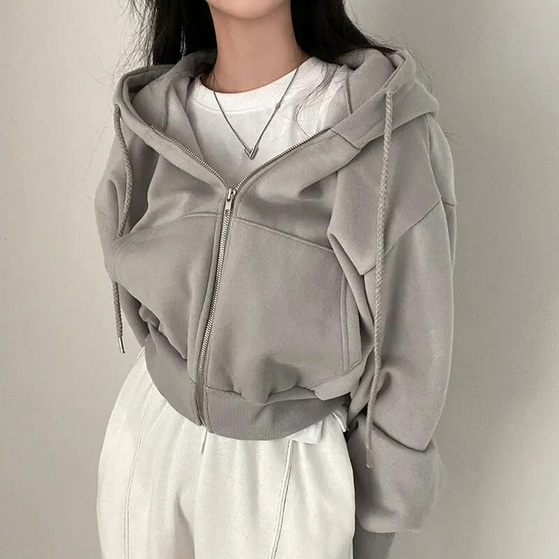 Mallora Oversized Zip Hoodie