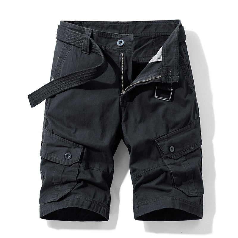 Maro – Versatile Black Cargo Shorts