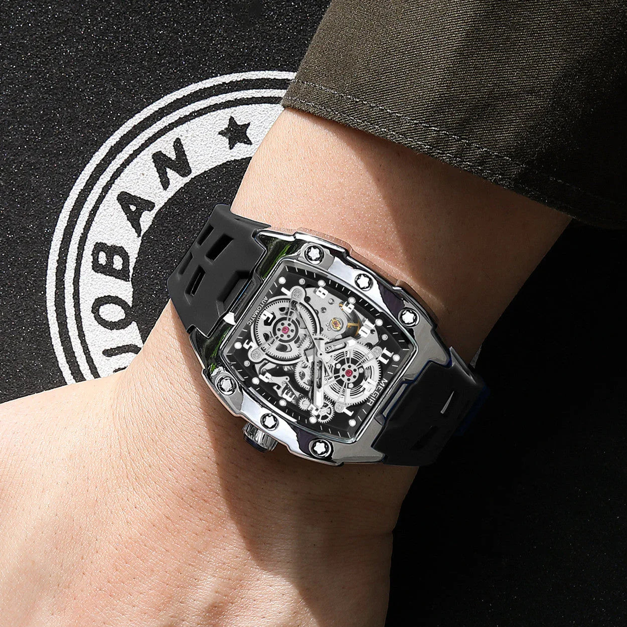 Caspian Tonneau Automatic Watch