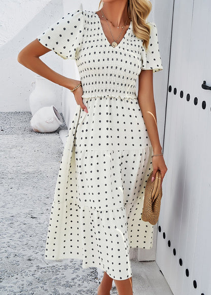 Doris – Flattering Polka Dot Dress