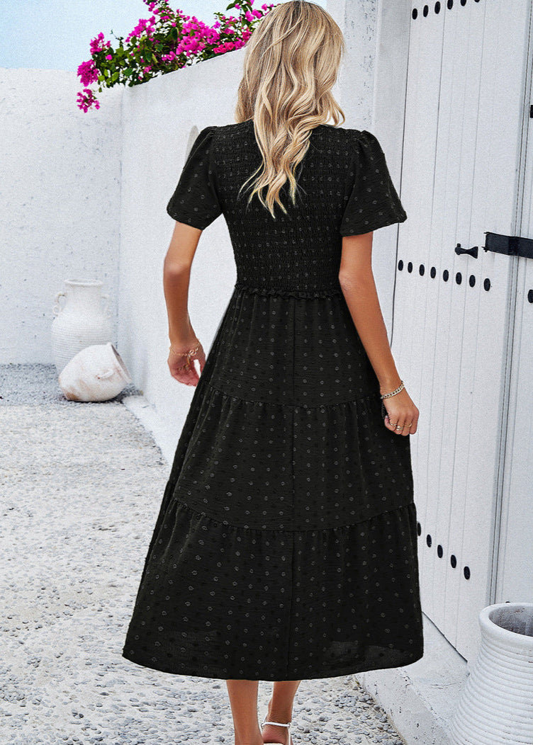 Doris – Flattering Polka Dot Dress