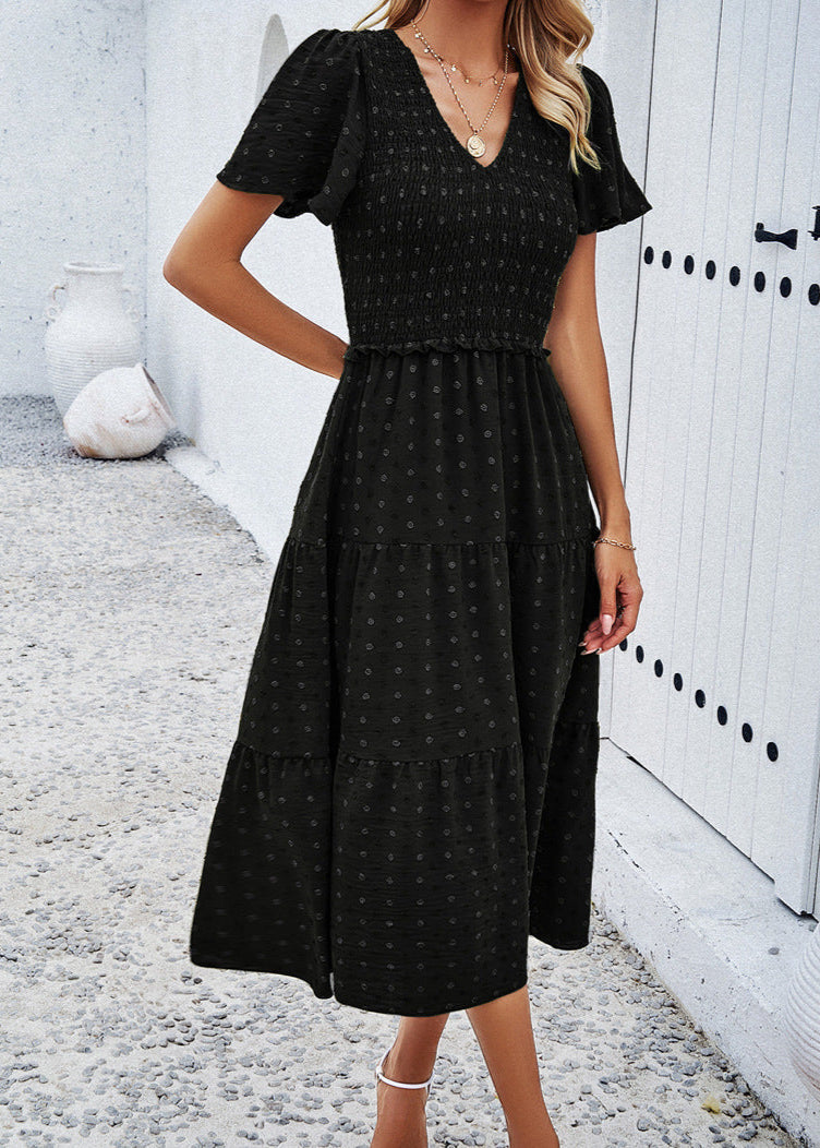 Doris – Flattering Polka Dot Dress