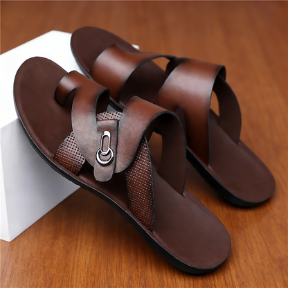 Marlowe™ Leather Cross-Strap Sandals
