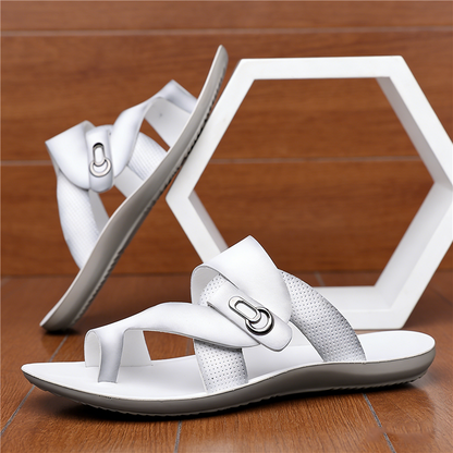 Marlowe™ Leather Cross-Strap Sandals