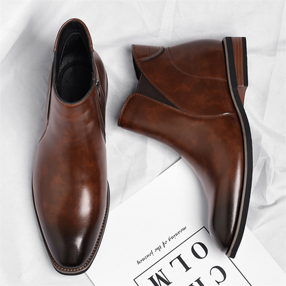Vencoro Genuine Leather Chelsea Boots